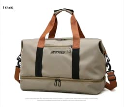 Large Capacity Travel Gym Bag Short-distance Luggage Portable Fitness Bags Shoulder Crossbody Handbags Men's Sports Waterproof B