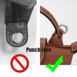 Bag Transformation Accessories Mini Bag Straps Punch-free Genuine Leather Shoulder Strap Crossbody Conversion Hang Buckle