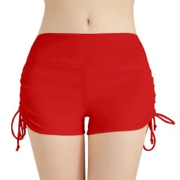 Women Swimsuit Panties Swimwear Beach Shorts High Waist Sides Adjustable Drawstring Stretch Sports Bathing Suit Tankini Bottoms