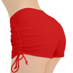 Women Swimsuit Panties Swimwear Beach Shorts High Waist Sides Adjustable Drawstring Stretch Sports Bathing Suit Tankini Bottoms