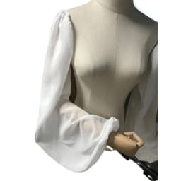 Chiffon Wedding Long Sleeves Bride Accessories Formal Party Removable Sleeves Accessory Women Elastic Band Bridal Gloves
