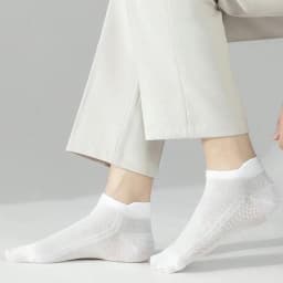 6/12 Pairs Mesh Men Summer Socks Fashionable Breathable With Ear Flaps Anti Foaming Design They Soft Comfortable Casual Socks