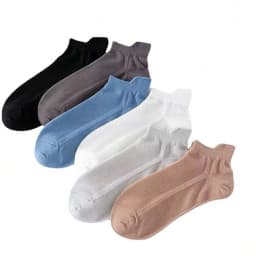 6/12 Pairs Mesh Men Summer Socks Fashionable Breathable With Ear Flaps Anti Foaming Design They Soft Comfortable Casual Socks