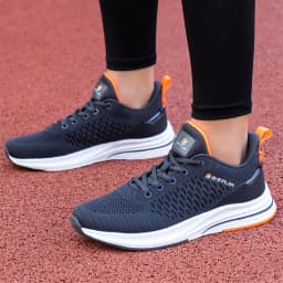 Baasploa New Running Shoes Men's Casual Lightweight Designer Mesh Sneakers Male Outdoor Breathable Lace-Up Sports Walking Shoes