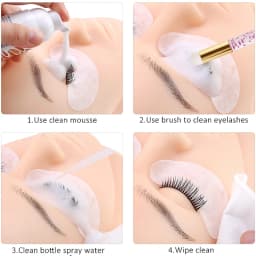 2PCS Eyelash Cleaning Brush Lash Shampoo Brushes Nose Pore Blackhead Remover Deep Brush For Eyelash Extensions Makeup Tools
