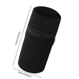Mini Unisex Cotton Wrist Wallet Pouch with Zipper for Fitness Sports Running Gym Cycling - Secure Coin Purse Band