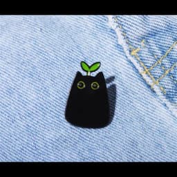 Enamel Pin Fashion Creative Animal Badge Pins Jewelry Children's Gift punk Style Small Cartoon Cute Black Cat Shape Metal