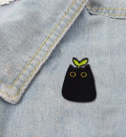 Enamel Pin Fashion Creative Animal Badge Pins Jewelry Children's Gift punk Style Small Cartoon Cute Black Cat Shape Metal