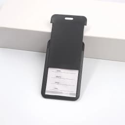 3 pieces/1 piece - High end retractable black work card holder, student meal card holder