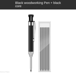2.8mm Solid Carpenter Deep Hole Maker Construction Pencils with Built in Sharpener for Woodworking Drafting Architect Tool