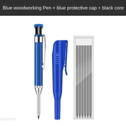 2.8mm Solid Carpenter Deep Hole Maker Construction Pencils with Built in Sharpener for Woodworking Drafting Architect Tool