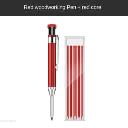 2.8mm Solid Carpenter Deep Hole Maker Construction Pencils with Built in Sharpener for Woodworking Drafting Architect Tool