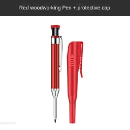 2.8mm Solid Carpenter Deep Hole Maker Construction Pencils with Built in Sharpener for Woodworking Drafting Architect Tool