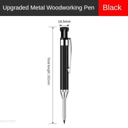 2.8mm Solid Carpenter Deep Hole Maker Construction Pencils with Built in Sharpener for Woodworking Drafting Architect Tool