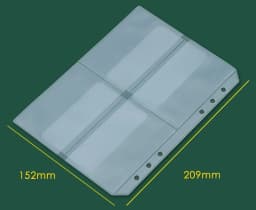 A 5A6 A7 B5 A4 Binder Zipper Folders For 6-Ring Notebook Binder Transparent Loose Leaf Document Filing Bags