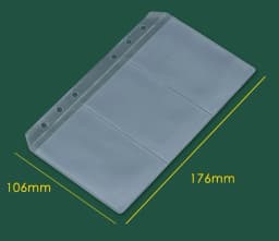 A 5A6 A7 B5 A4 Binder Zipper Folders For 6-Ring Notebook Binder Transparent Loose Leaf Document Filing Bags
