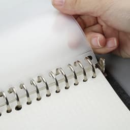 A 5A6 A7 B5 A4 Binder Zipper Folders For 6-Ring Notebook Binder Transparent Loose Leaf Document Filing Bags