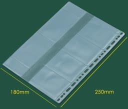 A 5A6 A7 B5 A4 Binder Zipper Folders For 6-Ring Notebook Binder Transparent Loose Leaf Document Filing Bags