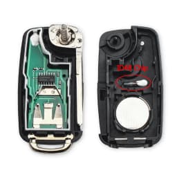KEYYOU 5K0837202AD Remote Key for VW for Volkswagen Beetle/Caddy/Eos/Golf/Jetta/Polo/Scirocco/Tiguan/Touran/UP 433Mhz ID48Chip