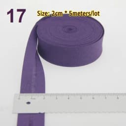100% Cotton Bias tape, 20mm width 3/4" Ironed Single Fold Binding Bias Tape For Garment Craft DIY Handmaking 5m/lot