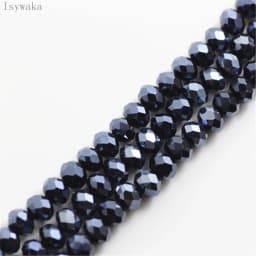 Isywaka Purple Multicolor 2mm,3*4mm,4*6mm,6*8mm Austria Faceted Crystal Glass Beads Loose Spacer Round Beads For Jewelry Making