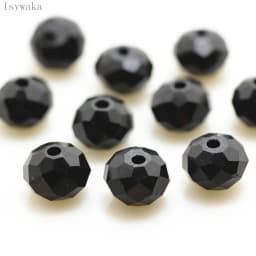 Isywaka Purple Multicolor 2mm,3*4mm,4*6mm,6*8mm Austria Faceted Crystal Glass Beads Loose Spacer Round Beads For Jewelry Making