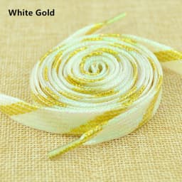 1 cm Width Colorful Lurex Shoelaces Trendy Bright Colorful Fall Winter Shoelaces Sneaker White Casual Sports Leather Shoes Laces