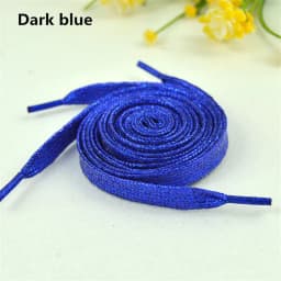 1 cm Width Colorful Lurex Shoelaces Trendy Bright Colorful Fall Winter Shoelaces Sneaker White Casual Sports Leather Shoes Laces