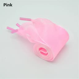4cm Widened Transparent Chiffon Yarn Shoelaces Flat Silk Big Bow Wide Laces Trend Beauty White Casual Shoes Laces Dropship