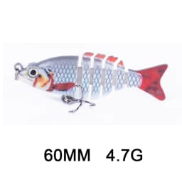 Hanlin 5/6/7/8/10cm Mini Multi Jointed Swimbait Fishing Lure Flexible Fish Bait Bionic Crankbait Sinking Pesca Pike Bass Tackle