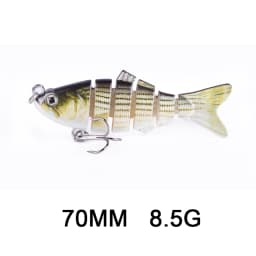 Hanlin 5/6/7/8/10cm Mini Multi Jointed Swimbait Fishing Lure Flexible Fish Bait Bionic Crankbait Sinking Pesca Pike Bass Tackle