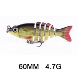Hanlin 5/6/7/8/10cm Mini Multi Jointed Swimbait Fishing Lure Flexible Fish Bait Bionic Crankbait Sinking Pesca Pike Bass Tackle