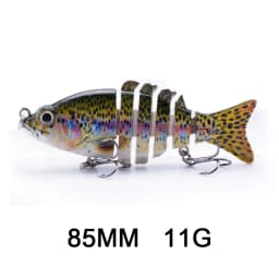 Hanlin 5/6/7/8/10cm Mini Multi Jointed Swimbait Fishing Lure Flexible Fish Bait Bionic Crankbait Sinking Pesca Pike Bass Tackle