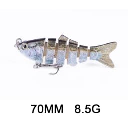 Hanlin 5/6/7/8/10cm Mini Multi Jointed Swimbait Fishing Lure Flexible Fish Bait Bionic Crankbait Sinking Pesca Pike Bass Tackle