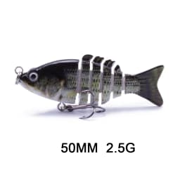 Hanlin 5/6/7/8/10cm Mini Multi Jointed Swimbait Fishing Lure Flexible Fish Bait Bionic Crankbait Sinking Pesca Pike Bass Tackle
