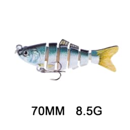 Hanlin 5/6/7/8/10cm Mini Multi Jointed Swimbait Fishing Lure Flexible Fish Bait Bionic Crankbait Sinking Pesca Pike Bass Tackle