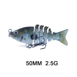 Hanlin 5/6/7/8/10cm Mini Multi Jointed Swimbait Fishing Lure Flexible Fish Bait Bionic Crankbait Sinking Pesca Pike Bass Tackle