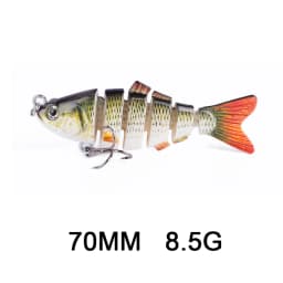 Hanlin 5/6/7/8/10cm Mini Multi Jointed Swimbait Fishing Lure Flexible Fish Bait Bionic Crankbait Sinking Pesca Pike Bass Tackle