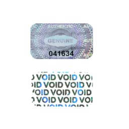 300/600pcs 2.5x1.5cm Security Seal Tamper Proof Stickers Holographic Warranty Void Laser Label with Serial Number Adhesive Label