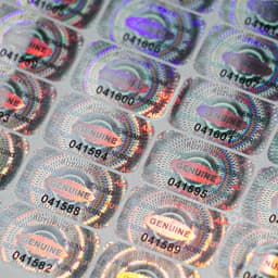 300/600pcs 2.5x1.5cm Security Seal Tamper Proof Stickers Holographic Warranty Void Laser Label with Serial Number Adhesive Label