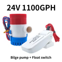 Water Pump 12V 24V 1100gph 750gph Bilge Pump Float Switch Used in Boat Seaplane Motor Homes Houseboat Bilge Pump
