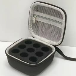 1pc Handheld Peptide Case Insulin Vial Holder 9 Slots for Standard 3/5/10ml Vial, Foam Protective, Sale Case Only