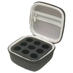 1pc Handheld Peptide Case Insulin Vial Holder 9 Slots for Standard 3/5/10ml Vial, Foam Protective, Sale Case Only