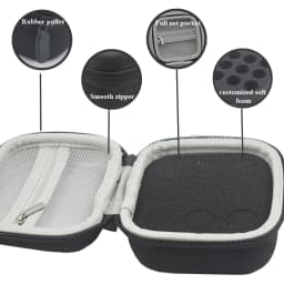 1pc Handheld Peptide Case Insulin Vial Holder 9 Slots for Standard 3/5/10ml Vial, Foam Protective, Sale Case Only