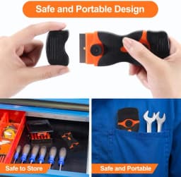 Razor Scraper Car Window Film Glue Cleaner Blade Tint Ceramic Glass Wrap Sticker Remover Kitchen Home Squeegee Tool
