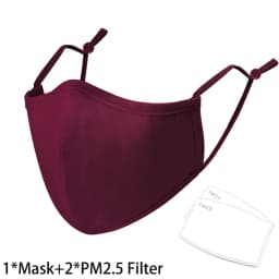4 Styles New Upgrade Cotton Face Mask Covering Reusable Washable Solid Color Floral Printed Unisex Earloop Mask For Adult