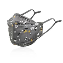 4 Styles New Upgrade Cotton Face Mask Covering Reusable Washable Solid Color Floral Printed Unisex Earloop Mask For Adult