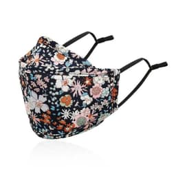 4 Styles New Upgrade Cotton Face Mask Covering Reusable Washable Solid Color Floral Printed Unisex Earloop Mask For Adult