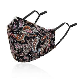 4 Styles New Upgrade Cotton Face Mask Covering Reusable Washable Solid Color Floral Printed Unisex Earloop Mask For Adult