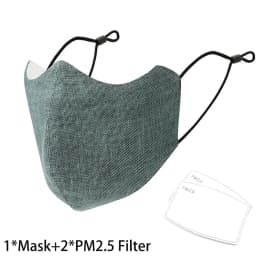 4 Styles New Upgrade Cotton Face Mask Covering Reusable Washable Solid Color Floral Printed Unisex Earloop Mask For Adult
